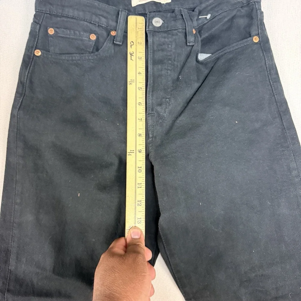 Levi's Men Black Jeans Casual Wedgie Straight Casual Denim Size 28X28